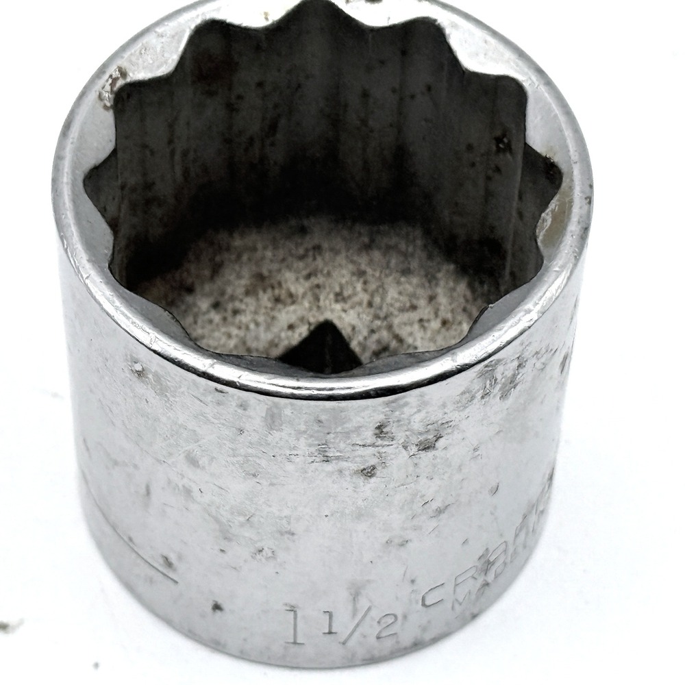 Craftsman Socket 1-1/2" 12 Point 1/2" Drive 47518 USA -G- Series Vintage